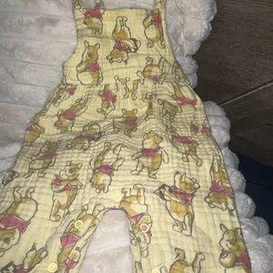 Disney Yellow Overalls with Bear Design